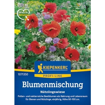 Abbildung von Kiepenkerl Profi Line Blumensamen Mischung Nützlingswiese 1071350 Pollenreiche, Bienenfreundliche Blumenmischung Wildblumensamen, Blumenwiese