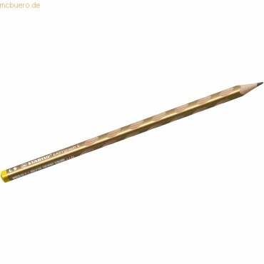 Abbildung von 6 x Stabilo Dreikant Bleistift Easygraph S Metallic Edition silber