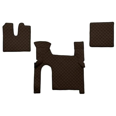 Abbildung von F CORE FL30 BROWN Fußmattensatz Eco Leder vorne 3 braun MAN: TGX