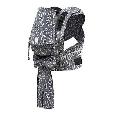 Abbildung von Stokke Limas Babytrage Plus, Floral Slate Modell 2023 (OCS) Half Buckle Drei Tragepositionen Ab 1 Monat/4 kg bis 18