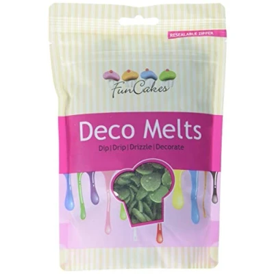 Abbildung von FunCakes Deco Melts Grün Tauchen, drippen, dippen und dekorieren! in der Mikrowelle schmelzen jede Form gießen, 250 g