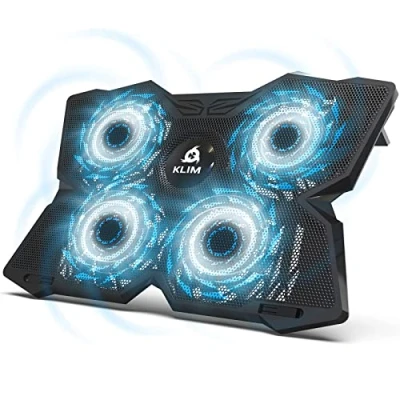 Abbildung von KLIM Diamond Laptop Kühler Mehr als 500 000 verkaufte Einheiten NEU 2024 Leistungsstark Schneller Kühlvorgang 4 Lüfter PC Notebook PS4 Belüfteter Ständer