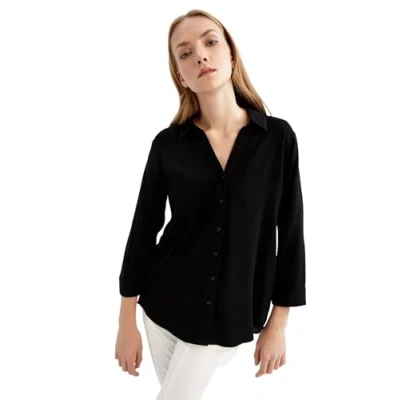 Abbildung von DeFacto Damen M9480AZ Shirt, Black, 3XL