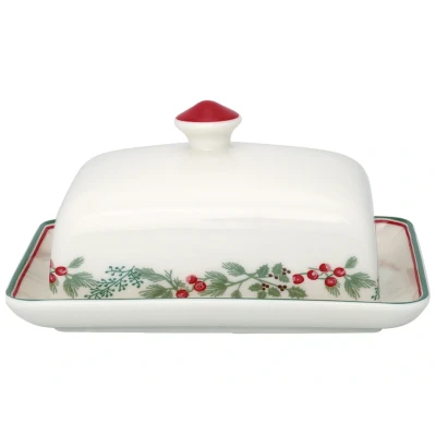 Abbildung von Greengate Charline Butterdose white 12 x 16 cm