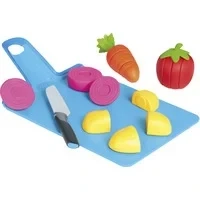 Abbildung von Casdon Joseph Spielzeug Chop2Pot Das sichere Küchenspielset für Kinder mit klappbarem Schneidebrett und zerlegbaren Nahrungsmitteln ab 2 Jahren
