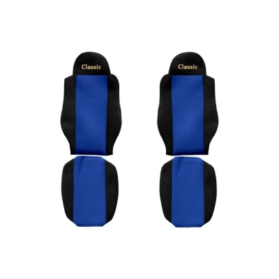 Abbildung von F CORE ContiClassic PS05 BLUE Sitzschonbezug Blau Mit Motiv Textil vorne