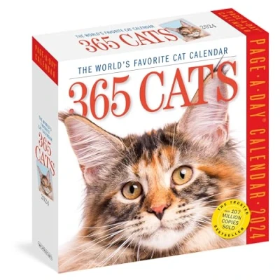 Abbildung von 365 Cats Page A Day Calendar 2024: The World&#039;s Favorite Cat