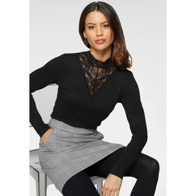 Abbildung von Laura Scott Langarmshirt, mit Spitze