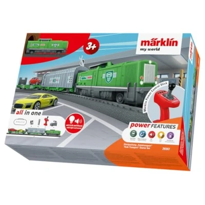 Abbildung von Märklin Spielzeugeisenbahn Set my world Startpackung Autotransport 29347, Spur H0, (Set)