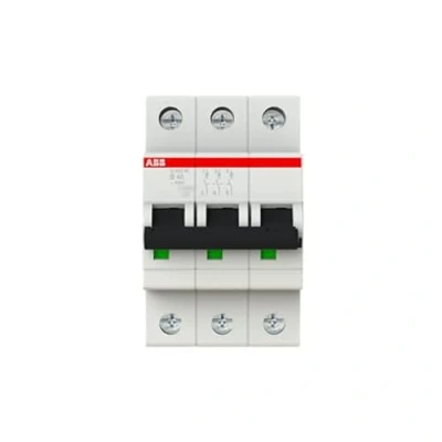 Abbildung von ABB S200M MCB Leitungsschutzschalter Typ B, 3 polig 40A 440V, Abschaltvermögen 10 kA System Pro M Compact