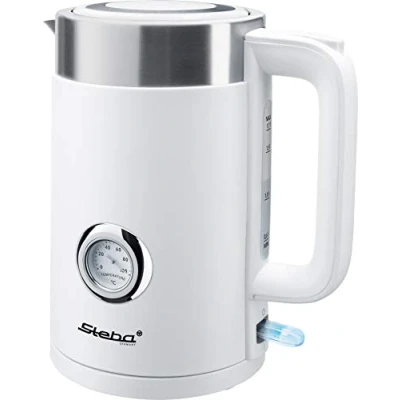 Abbildung von Steba WK 10 BIANCO, 1,7 l, 2200 W, Edelstahl, Weiß, Kunststoff, Wasserstandsanzeige, Überhitzungsschutz