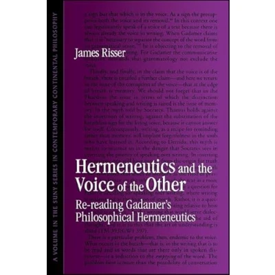 Abbildung von Hermeneutics and the Voice of Other (Suny Series in Contemporary Continental Philosophy): Re reading Gadamer&#039;s Philosophical