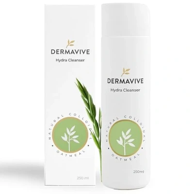 Abbildung von Dermavive Hydra Cleanser Non Irritaing Facial and Skin Cleanser, pH Balanced, Softens Hydrates Sensitive Skin, 250ml
