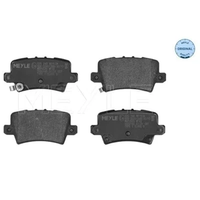 Abbildung von MEYLE 025 240 8615/W Bremsbelagsatz ORIGINAL Quality Hinterachse mit akustischer Verschleißwarnung Anti Quietsch Blech HONDA: CIVIC 8 Hatchback