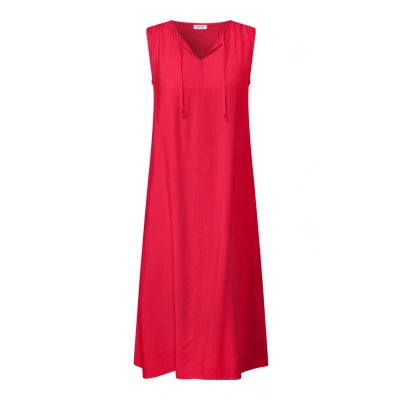 Abbildung von Cecil IN Unifarbe Freizeitkleid, Damen, Größe: Large, Rot