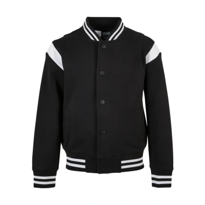 Abbildung von Urban Classics Inset College Bomberjacke für Kinder, Größe: 110/116, Black white