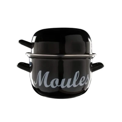 Abbildung von Gemütlicher &amp; trendiger Moules Mosselpan Schwarz ø 18 cm / 2.8 Liter