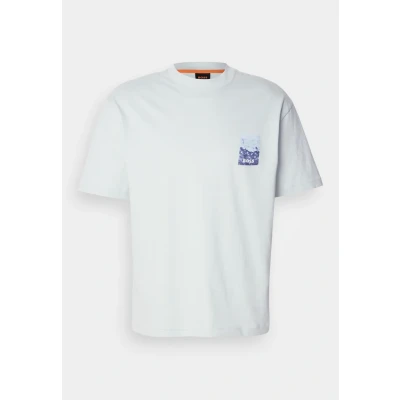 Abbildung von BOSS Numbers Tshirt print, Herren, Größe: Large, Open blue