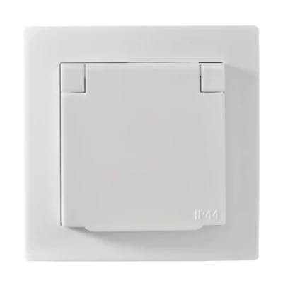 Abbildung von McPower Steckdose Schutzkontakt Flair 250V/16A, UP, IP44, weiß, Schrau