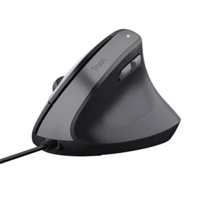 Abbildung von Trust USB A Ergonomische Maus Mäuse (Ergonomisch, Geräuscharme Tasten, Integriertes Scrollrad)