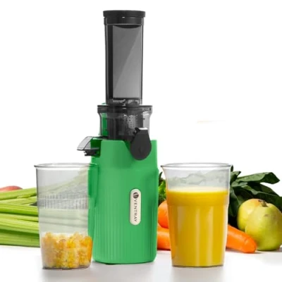 Abbildung von VENTRAY Slow Juicer Kleiner Ginnie Entsafter, kompakt und langsam, nährstoffreich, 100,00 W, Sicherheitsverriegelung