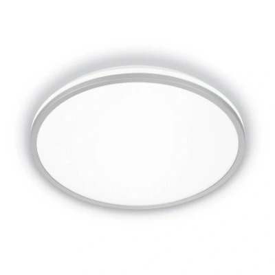 Abbildung von BRILONER EEK A LED Deckenlampe Effizient mit 8,5W bei 1800lm, ca. 50.000h Licht, indirektes Lampe, Deckenleuchte, Wohnzimmerlampe, Panel, Küchenlampe, 33x6 cm, Chrom Matt