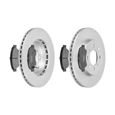 Abbildung von F.BECKER_LINE BREMSSCHEIBEN Ø258MM + BREMSBELÄGE VORNE FÜR HONDA JAZZ II III