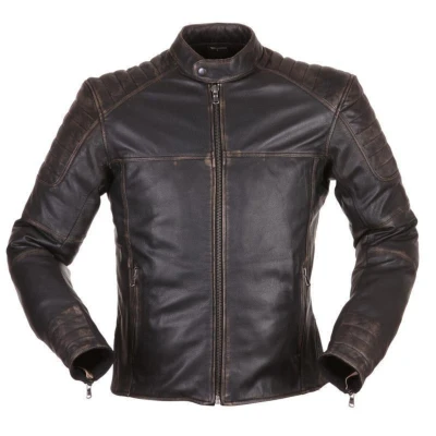 Abbildung von Modeka Kaleo Motorrad Lederjacke Grau 3XL