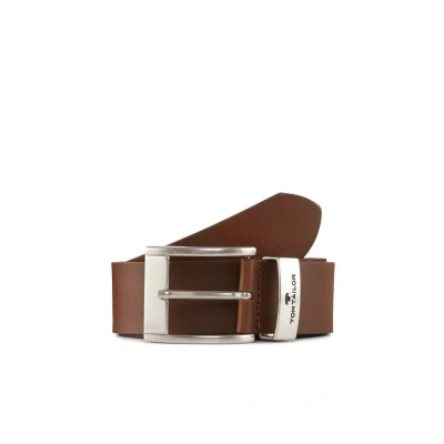 Abbildung von TOM Tailor MIT Schmaler Schnalle Gürtel, Herren, Größe: 85, Light brown uni