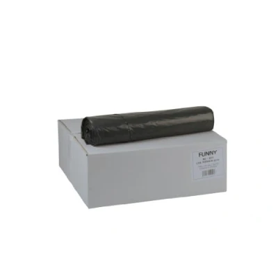 Abbildung von Funny LDPE Müllsäcke, 700 x 1100 mm Typ 60, grau, circa 120 L, 1er Pack (1 250 Stück)