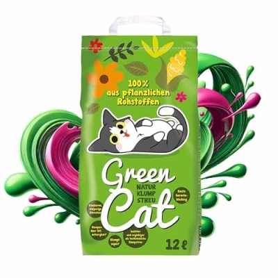 Abbildung von GreenCat 6x12 =72 Liter ÖKO Plus NATURSTREU Green CAT`S KATZENSTREU Best STREU