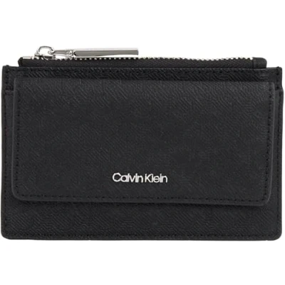 Abbildung von Calvin Klein MUST ZIP FLAP Geldbörse, Damen, Größe: One Size, Black mono
