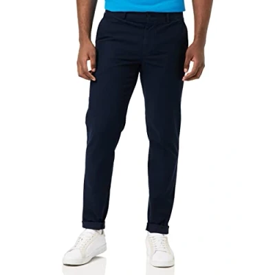 Abbildung von Tommy Hilfiger Herren Hose Chelsea Chino Honeycomb Chino, Blau (Desert Sky), 28W / 32L