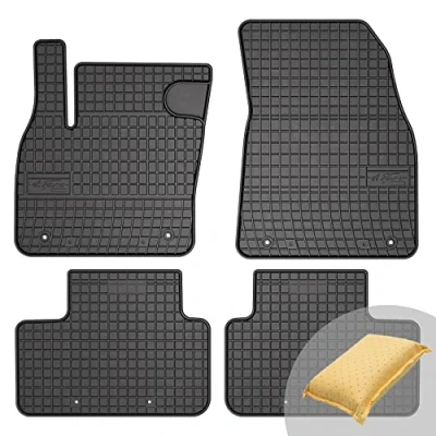 Abbildung von FROGUM EL Toro Gummimatten Ganzjähriges Set von Autofussmatte Auto Fußmatten für Volvo XC40 ab 2017 Beständiges Gummi Material 1,5cm Schutzkante