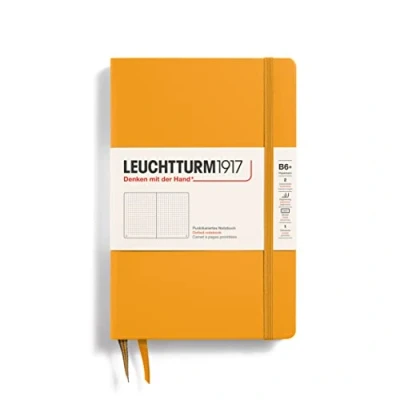 Abbildung von Leuchtturm Notizbuch Paperback B6+ Hardcover Rising Sun Gepunktet