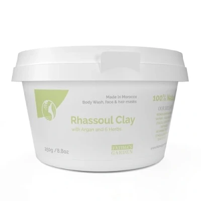 Abbildung von Fatima&#039;s Garden Ghassoul mit Kräutern Detox Gesichtspuder, 250g