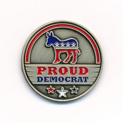 Abbildung von hegibaer Demokratische Partei Democratic Party Esel USA Nostalgie Edel Pin Anstecker 0912