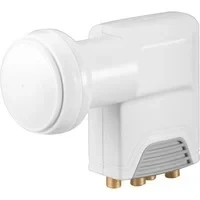 Abbildung von Goobay 67270 Universal Twin LNB Digitaler Satelliten Empfang 2 Teilnehmer direkt digitales Fernsehen UHD 8K F Buchse Wetterschutz SAT DVB S2 Weiß