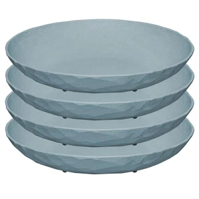 Abbildung von KOZIOL Teller &quot;CLUB PLATE&quot;, (Set, 4 St.), tief, CO² neutral, Made in Germany. Biozirkulärer Kunststoff, 220 mm