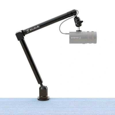 Abbildung von AVerMedia Mikrofonarm mit Tischklemme, volt einstellbarer Schwenkarm, 1/4&quot; zu 5/8&quot; Adapter, robuster Mikrofonständer für Studio, Podcast, Gaming, Low Profile Konfigurationen