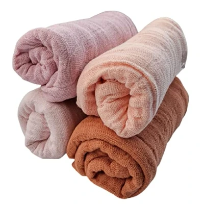 Abbildung von Pippi Mulltücher 4er Pack Spucktücher Biobaumwolle ORGANIC (mauve/altrosa)