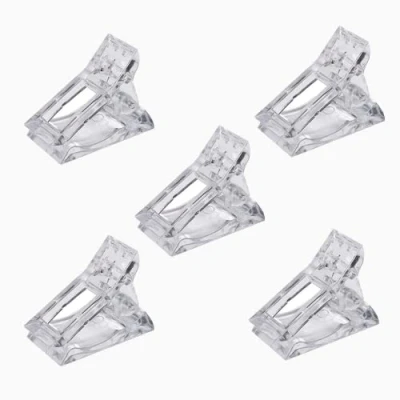 Abbildung von 5 Stücke Nagel Werkzeug Clip, Transparente Nagelspitzen Clips, Nail Art Tool Klammer