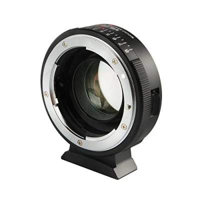 Abbildung von VILTROX NF M43X 0.71x Speed Booster Objektivadapter für Nikon F Objektiv auf M43 Mount Kameras