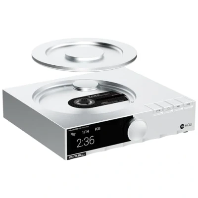 Abbildung von SMSL PL200 MQA CD Player Plattenspieler HiFi Lossless AK4499EX Chip Bluetooth Wiedergabe Dekodierung Kopfhörerverstärker mit Fernbedienung (Silber)
