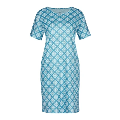 Abbildung von Calida Kurzarm Nachthemd, Damen, Größe: 40/42, Niagara blue