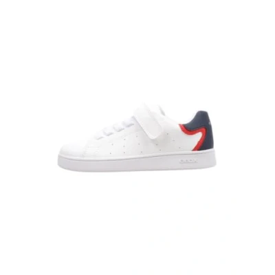 Abbildung von Geox J Eclyper B. A SYNT.LEA Sneaker low für Kinder, Größe: 38, White blue Schuhe