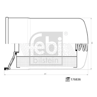Abbildung von FEBI BILSTEIN 176836 Filter, Arbeitshydraulik