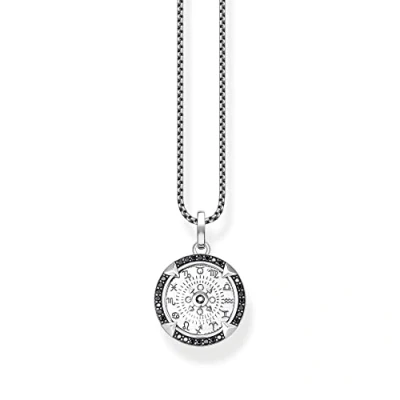 Abbildung von Thomas Sabo Herren Kette Elements of Nature silber, aus geschwärztem 925er Sterlingsilber mit schwarzen Zirkonia Steinen, Länge 50cm, KE2153 643 11 L50V