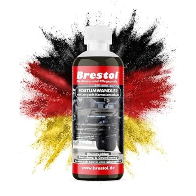 Abbildung von Brestol® ROSTUMWANDLER 300 ml Rostkonverter &amp; Grundierung in einem Zug Rostschutz Rostlöser