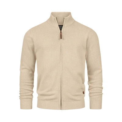 Abbildung von Indicode Jeans Inlut Strickjacke, Herren, Größe: Small, Irish cream